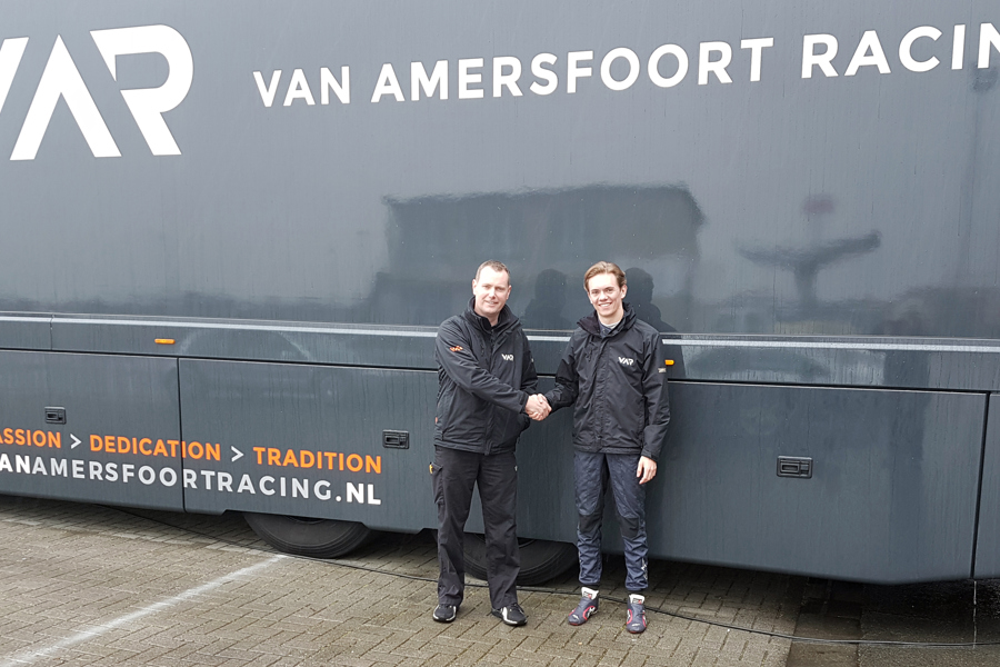 Lucas Alecco Roy continuous his special route with Van Amersfoort Racing